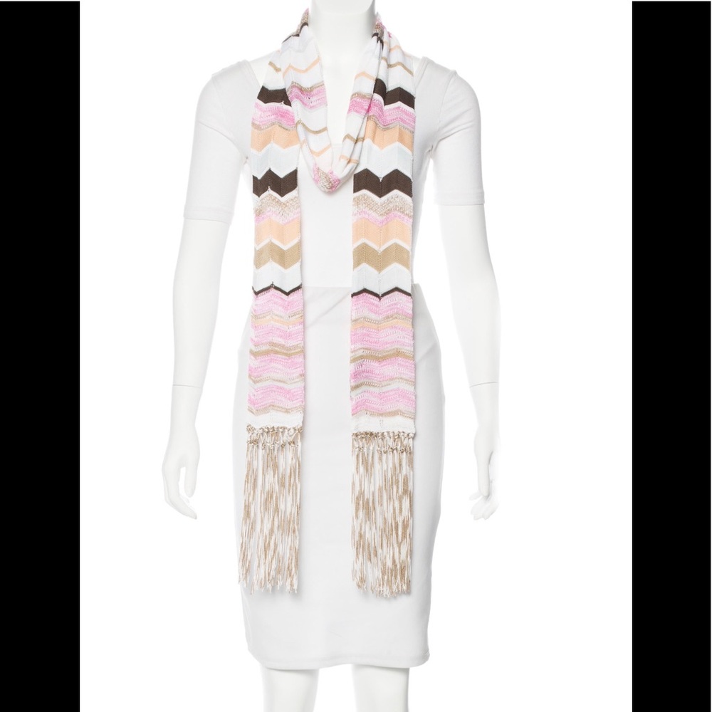 M Missoni Chevron Fringe Scarf 🧣
